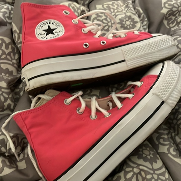 Rare Hot Pink Platform Converse - Picture 5 of 6